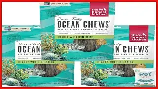 Pet Faves (3 Pack of 6oz) The Honest Kitchen Wolffish Ocean Chews Grain Free Dog Chew Treats - HIP