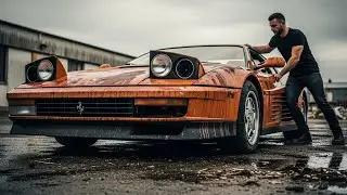 ASMR Car Restoration Full Rebuild of 1985 Ferrari Testarossa from Abandoned Condition to Looking new