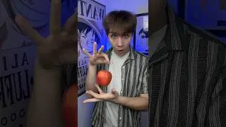 Secret of the Flying Apple Trick 🍎🪄💨#trick #magic #secret #opticalillussion #shorts