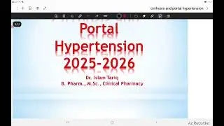 Cirrhosis Portal Hypertension كلية الصيدلة