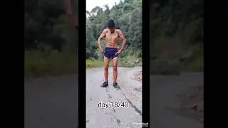day 18 /40 body transformation at home #fitness #short
