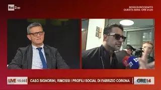 Caso Signorini, rimossi i profili social di Fabrizio Corona - Ore 14 del 03/02/2026