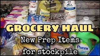 Mini Grocery Haul | Prepper items added to The STOCKPILE #preppers #foodshortage #groceryhaul