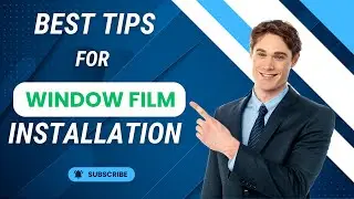 window film installation / how to apply window film on glass