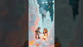 Tiny Crew Building a Glowing Reactor | Cinematic 3D Motion Visual #MiniatureMotion #shorts
