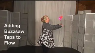 Poi Adding Buzzsaw Tapbacks to Flow #Poi #PoiLesson #PoiTutorial #PoiDance  #FlowArts