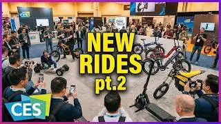 Pt.2 - Best Electric Rides of CES 2026: Scooters to Dirt bikes, Scooters, Ski, Skateboards!
