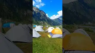 Camping in Gurez Valley #kashmir #switzerland #shorts