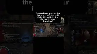 How to link items in chat! Path of exile 2.