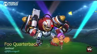 Jawhead Foo Quarterback Elite Skin Mobile Legends Replay!