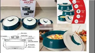 Milton Venice Hot Box Review | Best Milton Casseroles under 1700 |Unboxing Best Hot Box | Set of 3