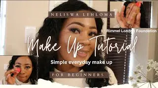 MAKEUP TUTORIAL FOR BEGINNERS| Everyday make up| Rimmel Foundation