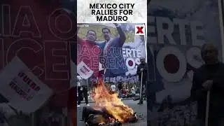 #mexico #usvenezuelawar | Mexico City protesters oppose US intervention in Venezuela | NewsX World