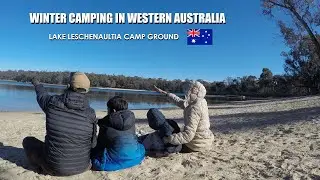 Nayo & Nino Winter Camping in Western Australia - Lake Leschenaultia