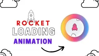Animated Rocket Loading Animation using only css3 or html5