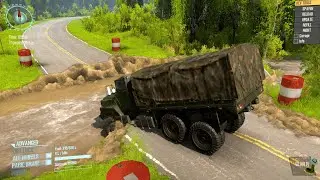 INSANE Bridge Collapse Challenge! Will They Survive? - Spintires Mudrunner 2018