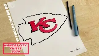 How to draw a Kansas City Chiefs logo / Super Bowl LIX
