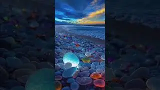 Glass pebble beach, California