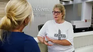 Patient Yvette Sacks talks about her back surgery