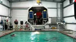 Helicopter Underwater Escape Training - Ditching Helicopter - 3rd Run - Simulated Ditch  Inverted