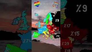 Most lgbt friendly countries | #shorts #mapping #videos #europe