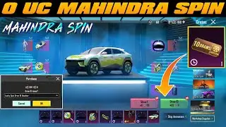 😍 0 UC MAHINDRA SPIN ✅ 10 DRAW VOUCHER USE IN MAHINDRA SPIN | GOT MYTHIC OUTFIT | 0 UC 10 SPIN BGMI