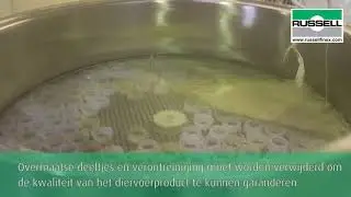Trillende zeef voor diervoerpoeders
