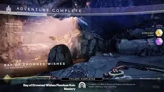 Master Lost Sector: Bay of Drowned Wishes Flawless Solo Mastery (Season 15, Warlock)