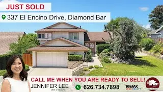 Jennifer Lee's Sold Listing | 337 El Encino Dr, Diamond Bar, CA 91765