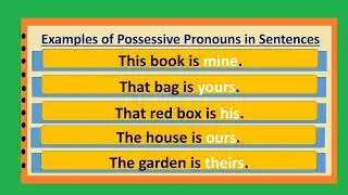 Possessive Pronouns#english # pronoun# education #educationalvideo 
