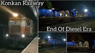 Konkan Railway Electrification update : Diesel Heaven now will be Electrified soon