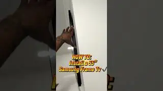 How To install a 65&rdquo; Samsung Frame Tv✔️ #samsungframetv #frametv #install #tv