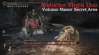 Abductor Virgin Duo vs. Death Knight Twin Axes | Volcano Manor Secret Boss - Elden Ring