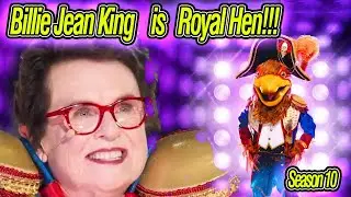 Billie Jean King Perform and Reveal as Royal Hen on Elton John's Night - Masked Singer Season 10