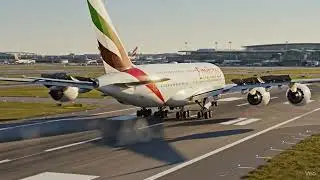 Emirates Airlines Landing #aviation #airplane #emirates #crewlife #dubaiairshow2025 #flight 