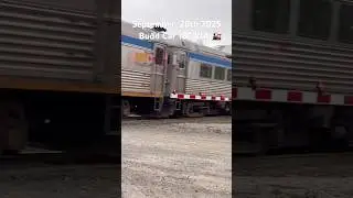 Via Rail Budd Car 185 rips by Dog Lake Canada🇨🇦#shorts#train#trains #trainspotting#canadianpacific