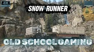 SNOWRUNNER 4K | MICHIGAN | DERRY LONGHORN 3194 | CONSTRUCTION RIG TRAILER | PC | REALISTIC GAMEPLAY