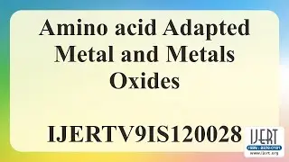 Amino acid Adapted Metal and Metals Oxides