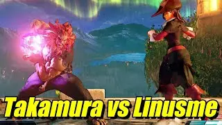 Street Fighter V:  Linusme (Rose) VS Takamura (Akuma)