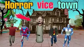 Horror house in vice town city | rope hero vice town game | hindi/urdu | black spider 2.0