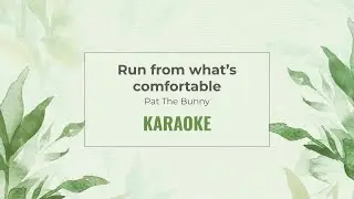 Run from what's comfortable - Pat The Bunny