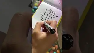 How to draw Letter E