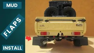 Rear Mud Flaps (Mud Guards) Install on MN82 Landcruiser LC79