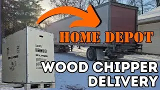 How Home Depot Delivers Large Equipment Will Shock You! DK2 6 Inch Wood Chipper Delivery