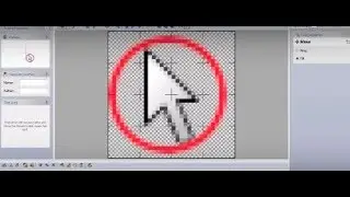 How to get red circle around mouse pointer by using real world app editor