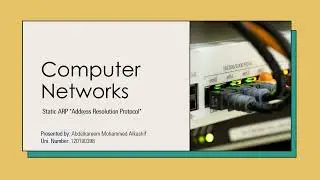 Static ARP and ARP with simulation | شرح بالعربي
