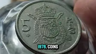 🇪🇸. Spain 5 Pesetas 1975★78 &ndash; History & Value#SpainCoins #5Pesetas #1975Star78 #CoinCollecting 