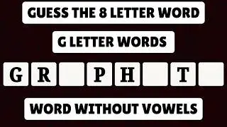 Guess the 8 Letter Word Starting with G 🤓| Word Challenge