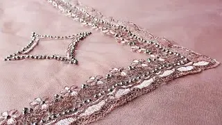 Saree stone work || designer saree || #saree #sareestonework #sareedesign #stoneworksaree #viral