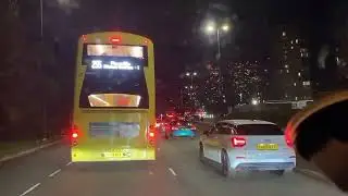 Driving around Trafford, Manchester. Post United Vs Everton home game 24/11/2025